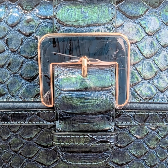 NWT Brahmin Small Hallie in Evergreen Kalopsia - Picture 4 of 15